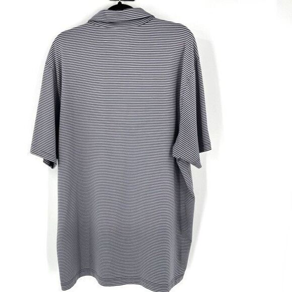 Under Armour Men's Striped Heatgear Loose Fit Golf Polo Shirt Blue Gray Size 2XL - Picture 2 of 7